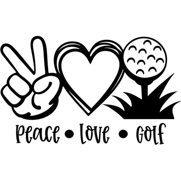 peace love golf Thumbnail